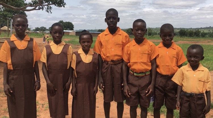 School Uniforms Donated To A Remote School In North East Region, Ghana*