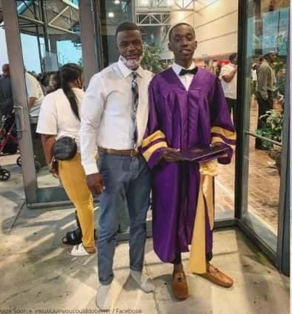 A Teacher Stepped In For A Student Was Stopped From Walking At Graduation Because Of His Shoes.